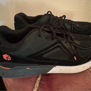 Black and Orange FitVille Athletic Shoes